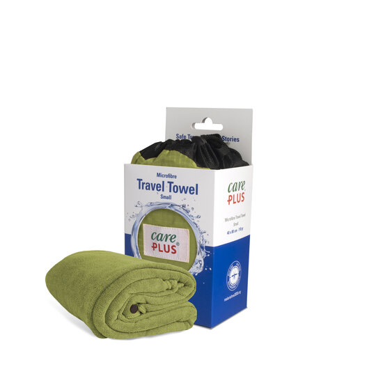 Plus Reishanddoek microvezel - Maat: 40 x 80 cm - Groen - Travel Towel