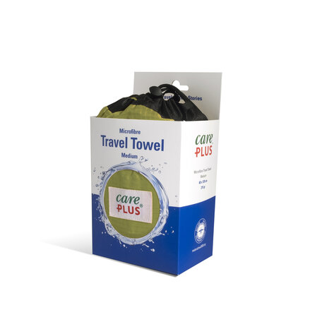 Care Plus Travel Towel Microfibre Medium - Groen