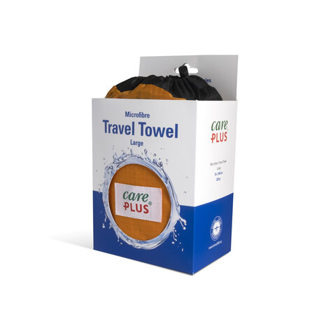 Care Plus Travel Towel Microfibre Large - Oranje