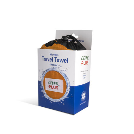 Care Plus Travel Towel Microfibre Medium - Oranje