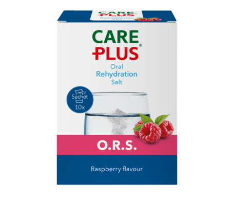 Care Plus O.R.S. - Oral Rehydration Salt - Framboos - 10 zakjes