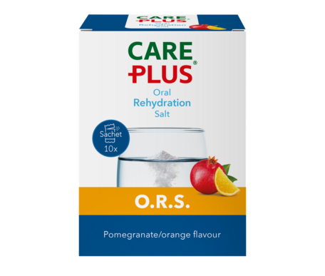 Care Plus O.R.S. - Granaatappel / Sinaasappel - 10 zakjes