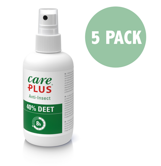 5x Care Plus Deet 40% spray 200 ml - Voordeelverpakking